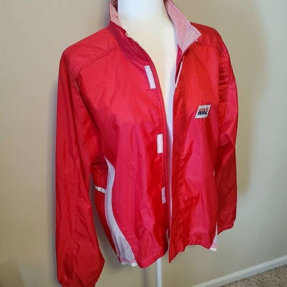 Vintage Nike Pink with Purple Logo Fullzip Windbreaker jacket - Size Large - Picture 12 of 13